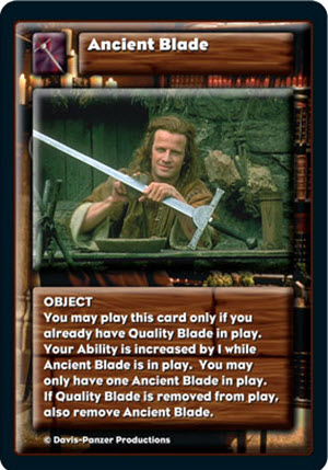 ancient sword card
